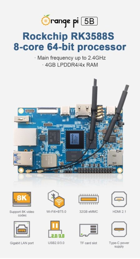 Orange Pi 5B – Open-Source Počítač