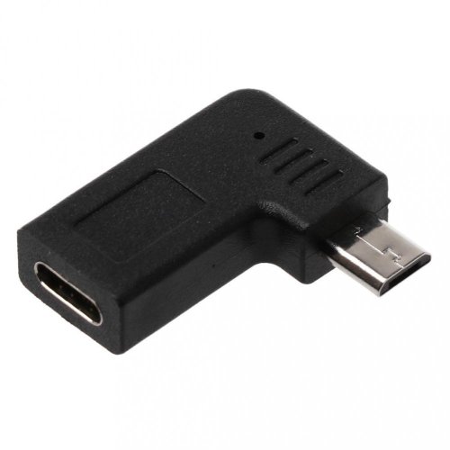 UC-213-RI USB-C F na micro USB M s letmým 90° konektorem