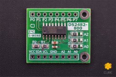 DS2482-800+ I2C to 8-Channel 1-Wire Expansion Board