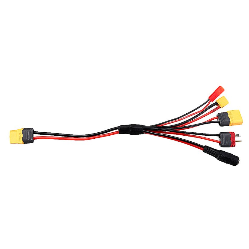 Testovací kabel pro baterie 5v1, rozbočovací