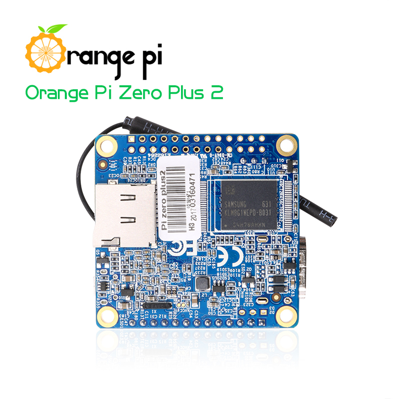 Orange Pi Zero Plus 2 H5 – Quad-core mini PC 512MB RAM, 8GB eMMC