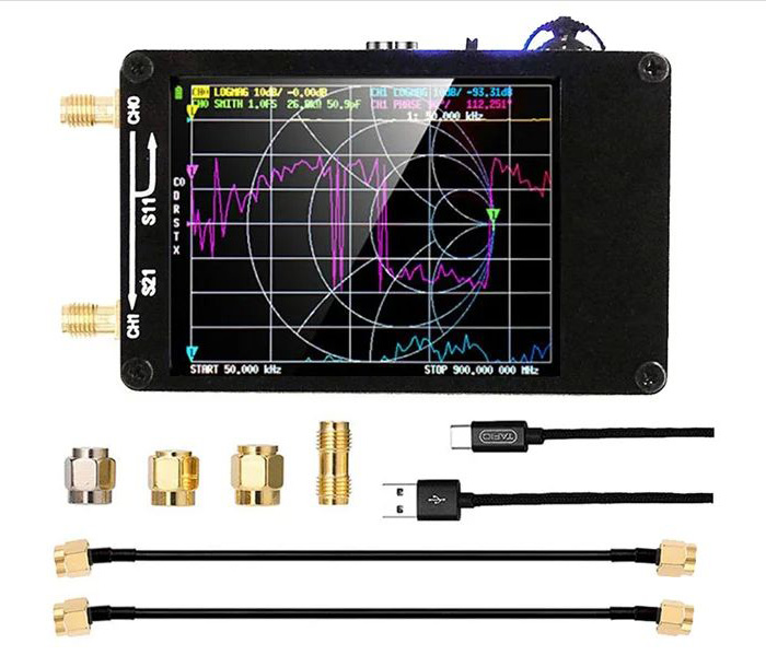 NanoVNA 50kHz-900MHz - Přenosný vektorový síťový analyzátor
