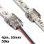 50ks 4pinový konektor pro 10mm LED RGB pásek 5050