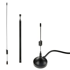 Sada antén SDR 3 ks – Magnetická základna + Teleskopická