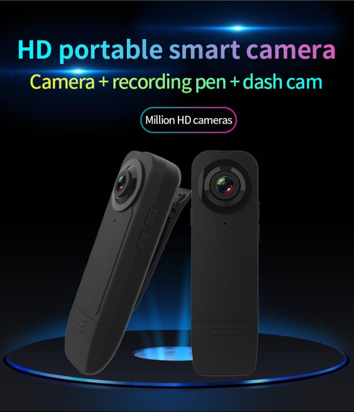 A18 body kamera s klipem a 1080p záznamem