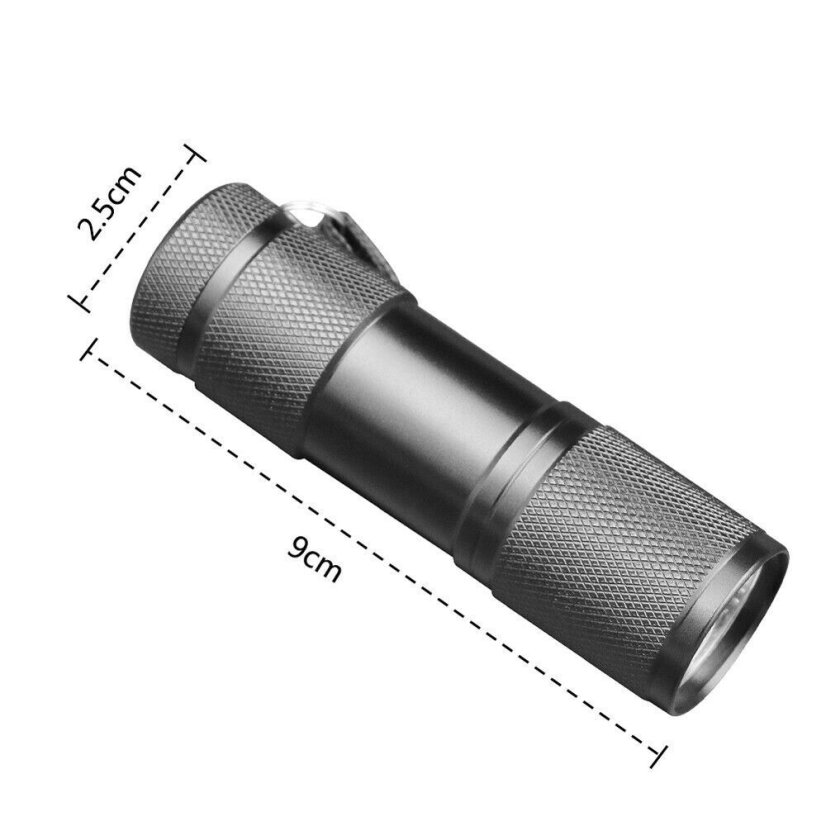 9LED UV LED Svítilna 4W