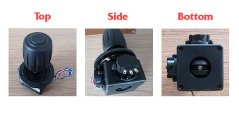 OM405BS-M4 - Tříosý potenciometr s joystickem 10K ohm