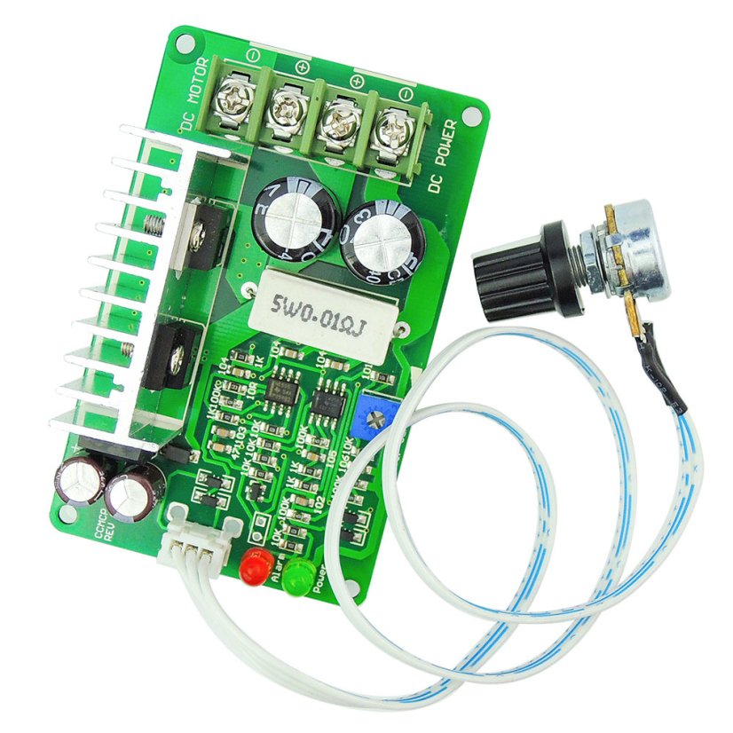 Regulátor otáček pro stejnosměrné motory - PWM DC 12V-36V 10A