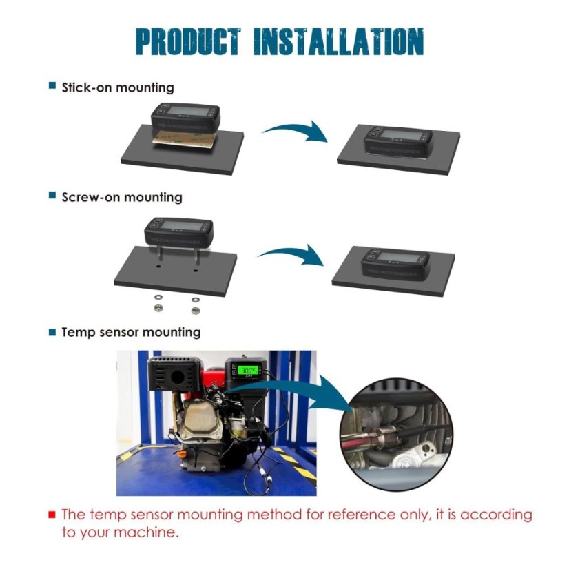 Digital Thermometer 3-in-1 RL-TM005 - Accurate Measurement and Engine Protection