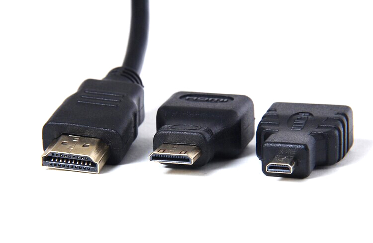 Sada 3v1 HDMI Kabel 19pin s Micro a Mini Adaptéry