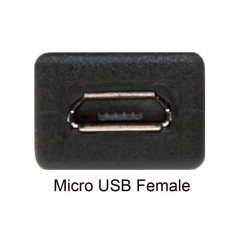 Micro USB 2.0 Extension Cable F - M, 3A, 20cm