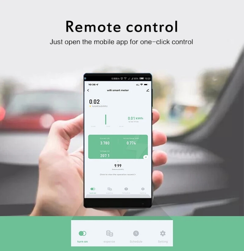 Smart WiFi Electricity Meter AC 220V 100A AT4P
