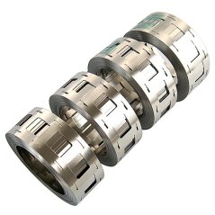 Dvojitá poniklovaná ocelová páska pro 2x18650 - 10m