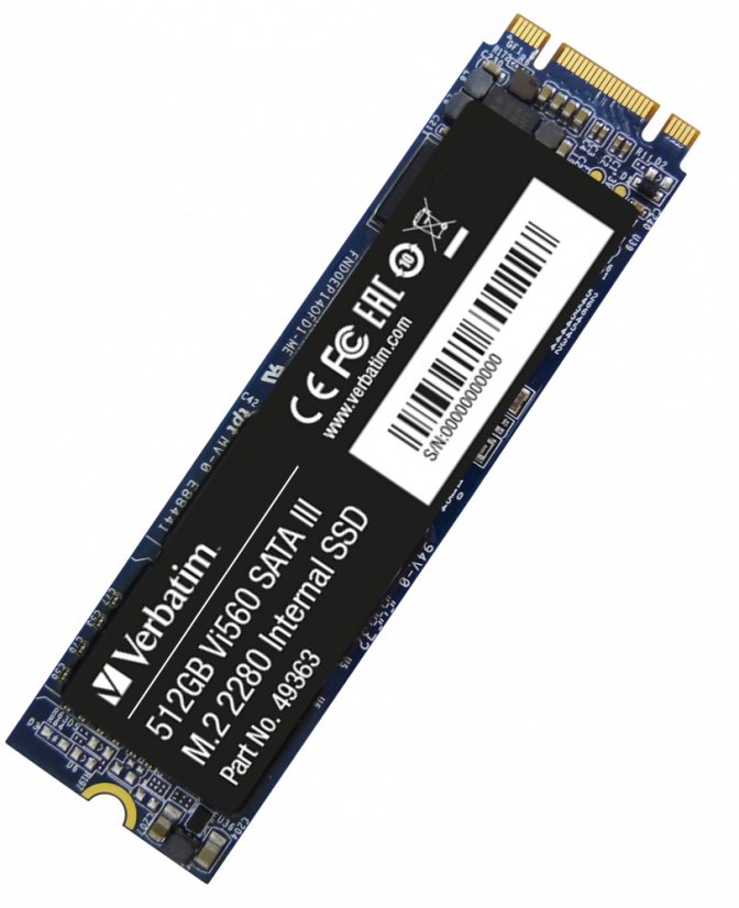 Verbatim VI560 S3 M.2 SATA SSD 256GB/512GB/1TB