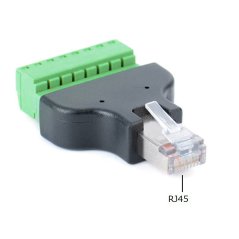 RJ45 Terminal Block Connector 8pin - Screw Terminal Adapter