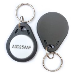 Mifare S50 13.56MHz RFID Neprepísateľný čip klíčenka – sivá