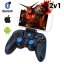 A8 Bluetooth Gamepad s Držákem pro Mobilní Telefony - Barva: Bílá