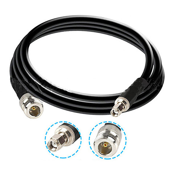 Coaxial Cable LMR400 with N-Type and RP SMA Connectors