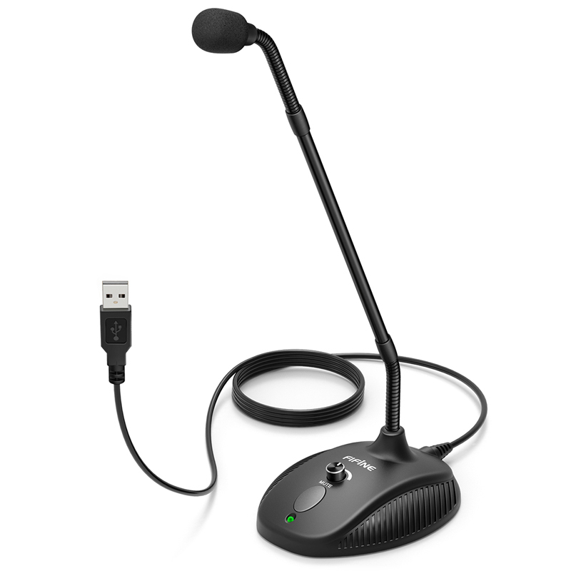 K052 USB mikrofon k PC se stojánkem – kvalitní zvuk pro online hry a streamování