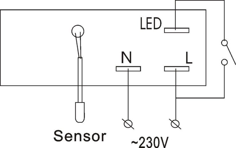 Built-in Digital Thermometer FD-B 220V for Refrigerator/Freezer