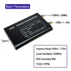 SDR6 RTL-SDR přijímač2832U+R820T 100kHz–1.7GHz