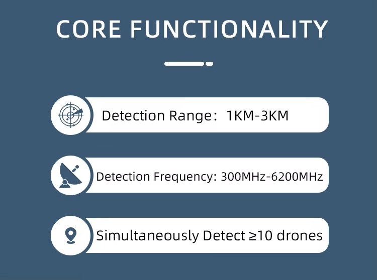 H9LP Ultra-kompaktní ruční detektor dronů