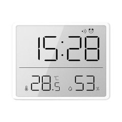 8218 Home Mini Thermometer, Hygrometer, and Alarm Clock 3-in-1 with Large Display