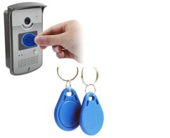 Mifare S50 13.56MHz RFID Neprogramovatelný Čip Klíčenka - Modrá