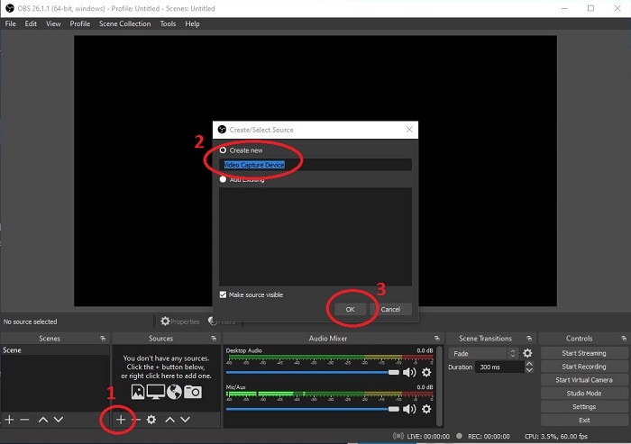 LH-2HD HDMI na USB Převodník s 1080P@60FPS