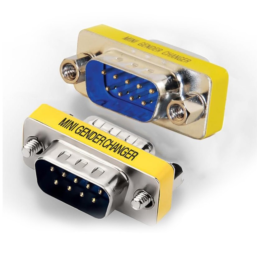 DB9 Null Modem Adaptér - Konektor RS232