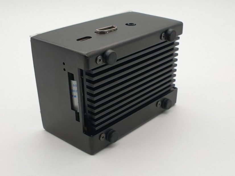 Aluminium Case ecoPI Starter for Rock Pi 4 - Perfect Starter Kit - Color: Black