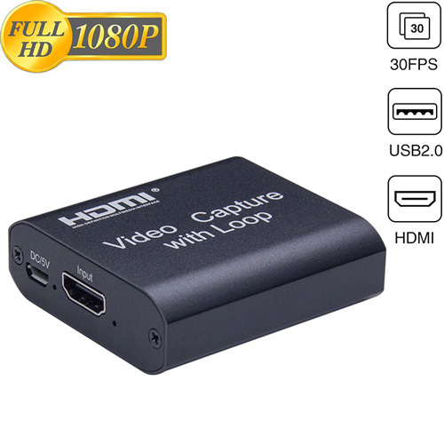 HDMI na USB Převodník s Loop a Capture funkcí