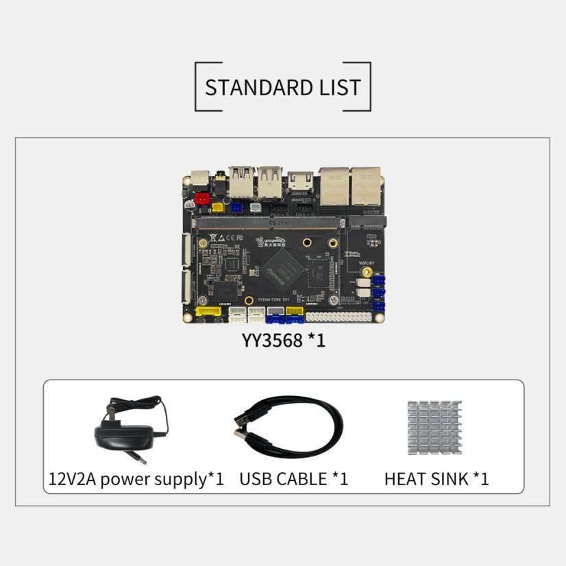 YY3568 Vývojová Deska ARM s RK3568