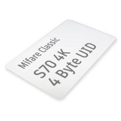 Mifare Classic 4k S70 RFID karta 13.56MHz