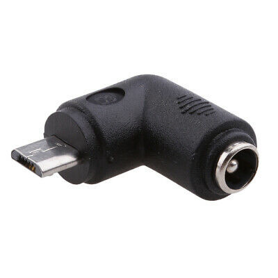 DC napájecí adaptér 5.5x2.1mm na micro-USB B 90° L