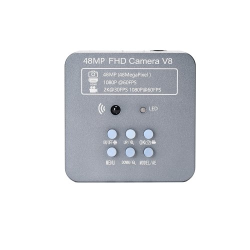 HY-1135 průmyslový mikroskop 10x-180x 48 MP s LED osvětlením