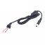 DC napájecí kabel s konektorem 5,5x2,1mm, 1m - Tvar: Zahnutý