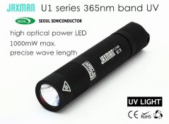 JAXMAN U1 UV LED Svítilna 365nm