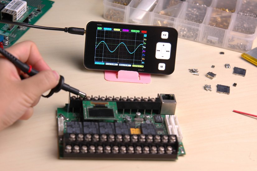 Mini osciloskop DS211 - Jednokanálový digitální osciloskop s barevným TFT displejem