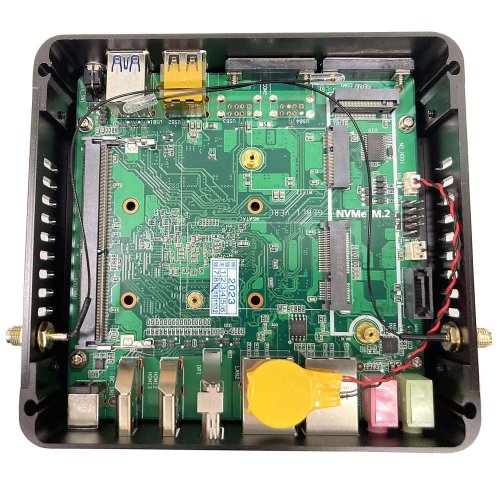 M2122 J6426 Průmyslové Mini PC - Barebone, Bezventilátorové