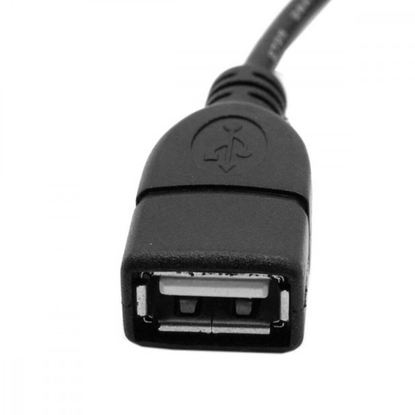USB 2.0 prodlužovací kabel typ A-A M ve tvaru L, 20cm, pravý
