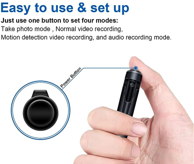 W10  - Ballpoint Pen with HD Camera and Recorder, 1080p