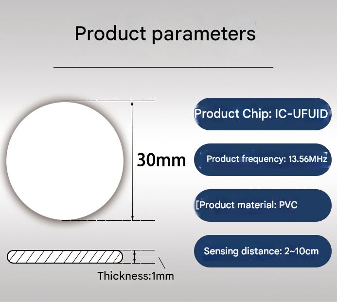30mm UFUID RFID Coin