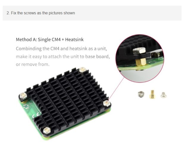 CM4-HEATSINK - hliníkový chladič pro Raspberry Pi Compute Module 4 CM4