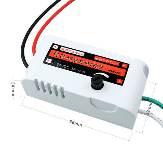 CCMminiS 6V-28V 3A PWM Regulátor Otáček pro DC Motory
