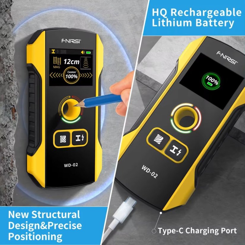 FNIRSI WD-02: Smart Wall and Metal Detector