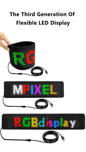 Flexibilní LED Značka pro Automobil s Bluetooth Ovládáním