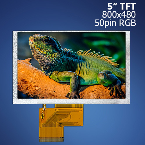 5" TFT Displej 800x480 RGB s 50pin