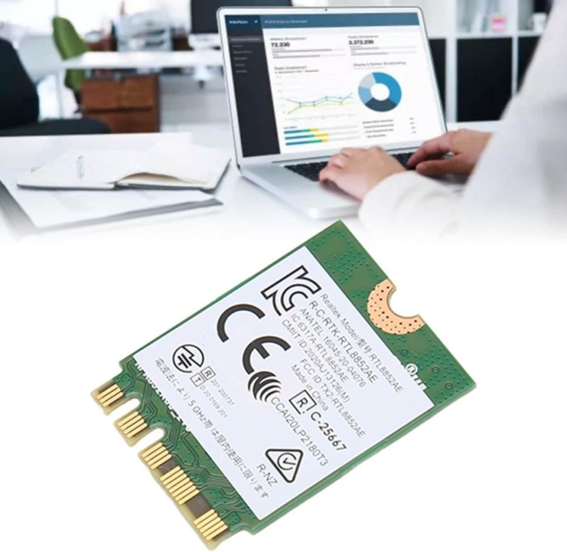 WiFi karta RTL8852AE M.2 NGFF s Bluetooth 5.2