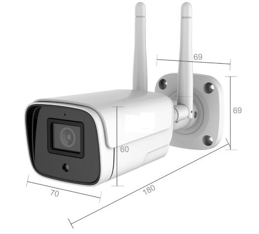 PB3902P 2MP HD WiFi IP P2P bullet venkovní kamera s Micro SD